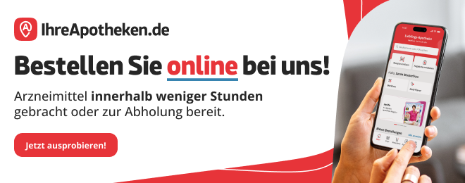 Grafik mit Info von IhreApotheken.de und Link zum Shop