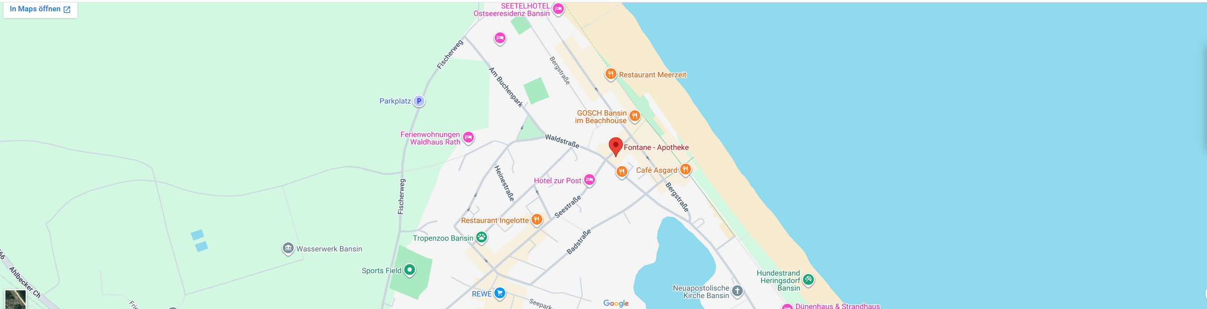 Kartenausschnitt Googlemap